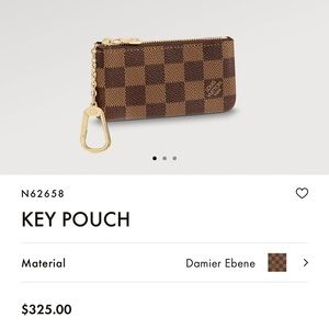 LV Damier Ebene Key Pouch